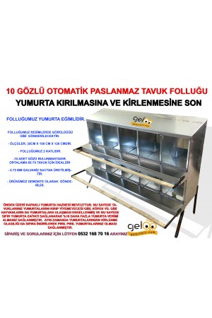 10 GÖZLÜ OTOMATİK TAVUK FOLLUK ÖNDEN TOPLAMALI…