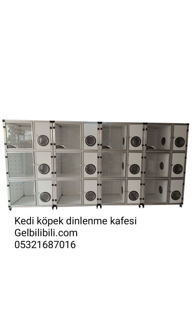 KEDİ-KÖPEK PANSİYON DİNLENME VE İSTİRAHAT KAFESİ BAKIM ÜNİTESİ